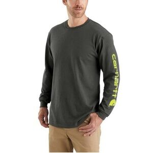 Carhartt Charcoal Long Sleeve with Yellow Logo